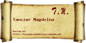 Tanczer Magdolna névjegykártya